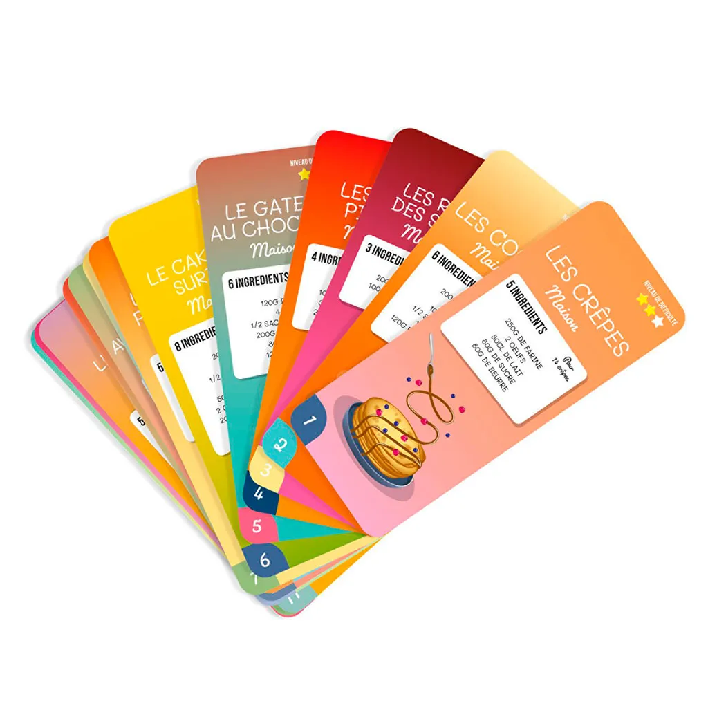Carte éducative recette cuisine 
