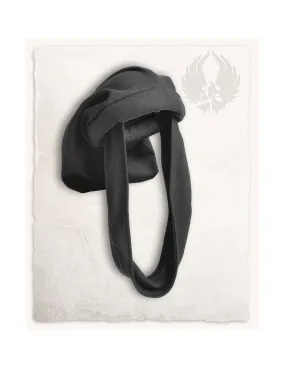 Casquette médiévale Raphael en noir, unisexe ⚔️ Boutique Épées